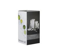 BarCraft 8-Piece Boston Cocktail Shaker Set in Gift Box - Silver - Stainless Steel - Cocktail Shaker