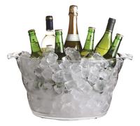 BARCRAFT ACRYLIC LARGE OVAL DRINKS PAIL / COOLER
