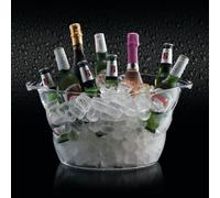 BarCraft Acrylic Large Oval Ice Bucket in Clear BarCraft Clear