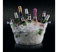 Barcraft Acrylic Large Oval Ice Bucket In Clear Clear One Size