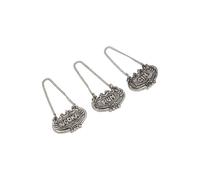 Barcraft Antique Finish Decanter Collars, Set Of Three, Gift Boxed In Silver Silver One Size