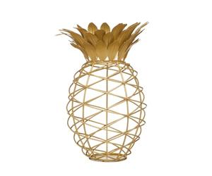 BarCraft BCCORKHOLDER Wine Cork Collector, Pineapple Shaped, Metal, Gold Coloured, 20 x 28cm