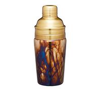 BarCraft BCCSMERCGLS Mercurial Cocktail Shaker Set with Zinc Fired Finish, Glass, 700 ml, Multi-Colour