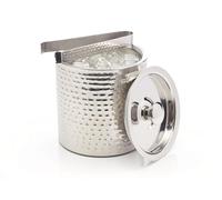 BarCraft Hammered Ice Bucket Silver