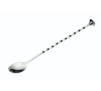 BarCraft BCLLMIXSP Bar Spoon with Built in Muddler, Stainless Steel, Silver, 28cm