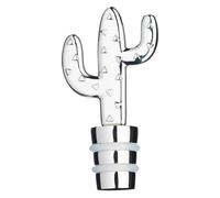 BarCraft Novelty Wine Bottle Stopper, Cactus Design, In Gift Box, Metal, Silver Coloured