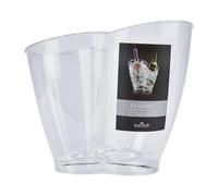 BarCraft Wine Cooler Bucket, Double Sided Design for 2 Bottles, Plastic, Transparent, 7 Litres