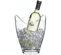 BarCraft Clear Acrylic Drinks or Wine Bucket Bottle Cooler 2.5 x 25 cm