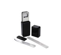Barcraft Compact Bar Tool Set, Stainless Steel Cocktail Mixing Tools In Black Black One Size