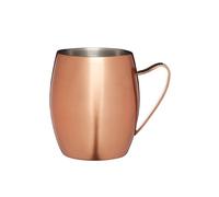 BarCraft Copper Finish Double Walled Moscow Mule Cocktail Mug, Stainless Steel, 370ml BarCraft Copper