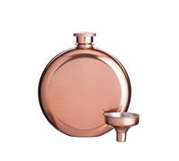 BarCraft Stainless Steel Copper Finish 140ml Hip Flask - Copper - Stainless Steel - Hip Flask