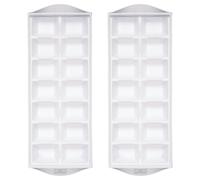 BarCraft Flexible Ice Cube Tray, Set of 2 in Clear BarCraft Clear