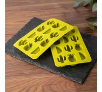 BarCraft Set of 2 Flexible Tropical Shape Ice Cube Trays, Green in Lime BarCraft Lime