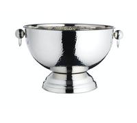 Bar Craft Champagne Bucket Hammered Stainless Steel 37x25cm Gift Tagged Silver