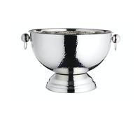 Bar Craft Champagne Bucket Hammered Stainless Steel 37x25cm Gift Tagged Silver