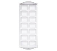 BarCraft Ice Cube Tray for Freezer, 14 Cubes, Easy-Release Ice Cube Mould, BPA Free Plastic, White