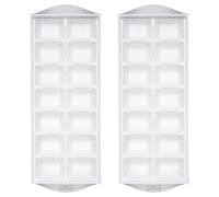 BarCraft Ice Cube Trays for Freezer, 28 Cubes, 2 Pack Easy-Release Ice Cube Mould, BPA Free Plastic