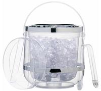 BarCraft Insulated Ice Bucket with Lid and Tongs in Gift Box, Plastic, 2.5 Litre