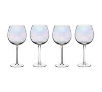 BarCraft Iridescent Gin Glass Set, Set of 4 Balloon Glasses, Elegant Glassware Ideal for Gin and Tonics and Cocktails, Gin Lovers Gift Set, 500ml