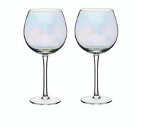BarCraft Iridescent Gin Glasses, Set of 2, 500ml - Clear - Glass - Gin Glasses
