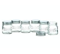 BarCraft Set of 6 Mini Drinks Jars