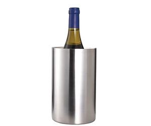 BarCraft KCBCWCOOLSS Single Bottle Wine Chiller in Gift Box, Stainless Steel, Silver, 12 x 19cm
