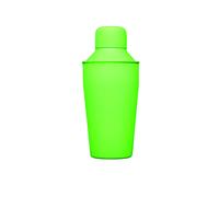BarCraft Mini Cocktail Shaker with Recipe, Stainless Steel, Neon Green, 300 ml