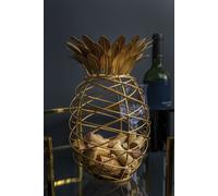 BarCraft Pineapple Shaped Wine Cork Collector - Gold - Metal - Wine Accessories