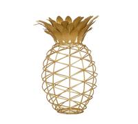 BarCraft Pineapple Shaped Wine Metal Cork Collector 20 x 28 cm Gold Coloured