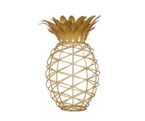 BarCraft Pineapple Shaped Wine Metal Cork Collector 20 x 28 cm Gold Coloured