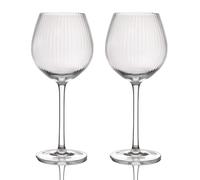 BarCraft Set of 2 Ridged Gin Glasses Clear
