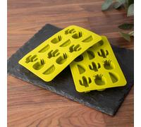 BarCraft Set of 2 Flexible Tropical Shape Ice Cube Trays, Green in Lime BarCraft Lime