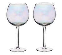 BarCraft Set Of 2 Iridescent Gin Glasses