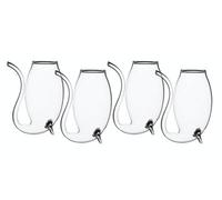 Bar Craft Glass Port Sippers Set of 4 - 90 ml Glasses with Gift Box
