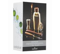 BarCraft Six Piece Cocktail Set - Gold - Stainless Steel - Cocktail Making