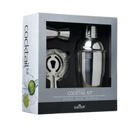 BARCRAFT STAINLESS STEEL 3 PIECE COCKTAIL SET