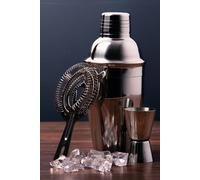 BarCraft Stainless Steel 3 Piece Cocktail Set in Silver BarCraft Silver