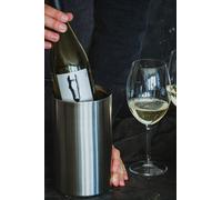 BarCraft Stainless Steel Double Walled Insulated Wine Cooler in Silver BarCraft Silver