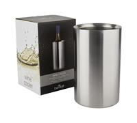 BarCraft Stainless Steel Double Walled Wine Bottle Cooler Dishwasher Safe