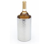 BarCraft Stainless Steel Hammered Wine Cooler in Silver BarCraft Silver