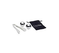 BarCraft Stainless Steel Large Spherical Ice Ball Set, Gift Boxed in Silver BarCraft Silver