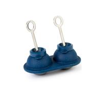 BarCraft Swizzle Ice Mould with 2 Stainless Steel Sticks in Blue BarCraft Blue