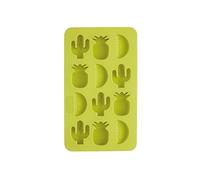 BarCraft Tropical Chic Novelty Silicone Ice Cube Tray, 22 x 13 cm (8.5" x 5") - Green