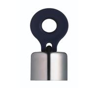 BarCraft Wine Bottle Stopper with Flip Top Ring Pull, Stainless Steel, 8.5 cm