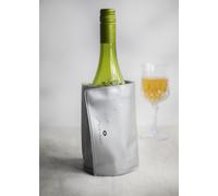 BarCraft Wrap Around Silver Wine Cooler, Gift Boxed BarCraft Silver