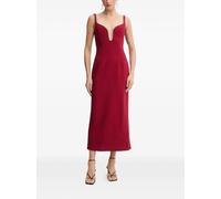 Bardot embellished-trim midi dress - Red XS-S-M