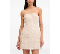 Bardot Karoline strapless 3D-floral mini dress - Neutrals S-M-L