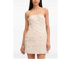 Bardot Karoline strapless 3D-floral mini dress - Neutrals S-M-L