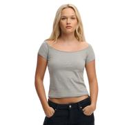 Bardot Off-Shoulder T-Shirt Women Superdry Gris S