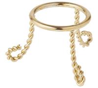 Bard's Brass-Toned Egg Stand/Holder, Twisted Scroll Leg, 1.375 Inch Diameter, Pack of 3 (Fits Hen Sized Eggs)